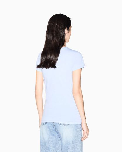 Slim-fit T-shirt in solid-color cotton jersey