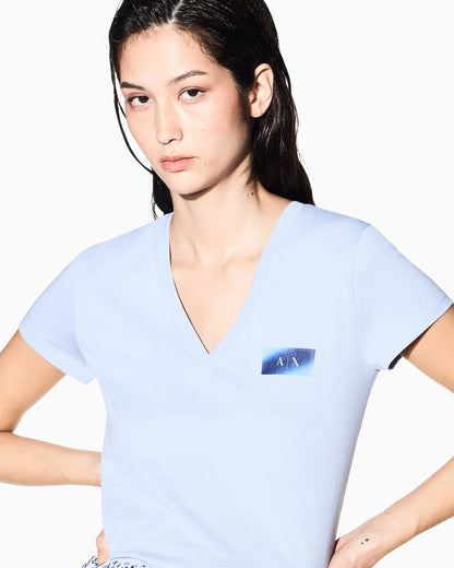 Slim-fit T-shirt in solid-color cotton jersey