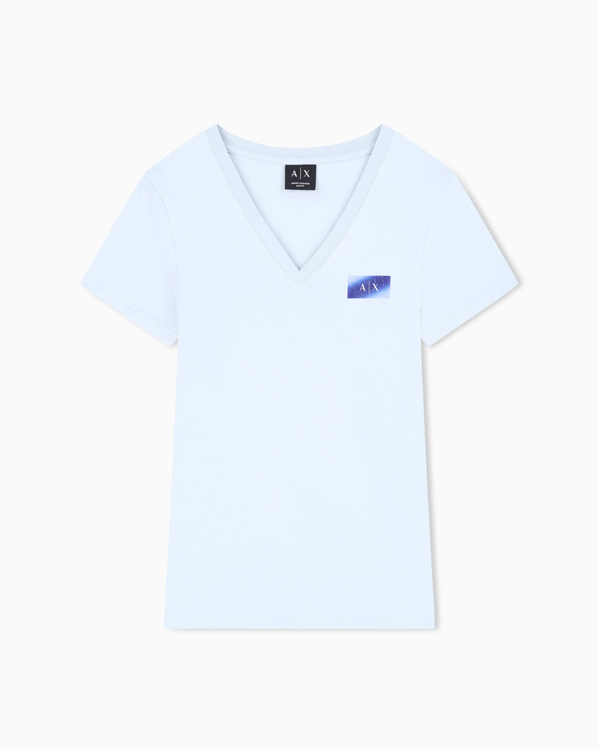 Slim-fit T-shirt in solid-color cotton jersey