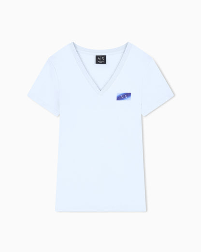 Slim-fit T-shirt in solid-color cotton jersey