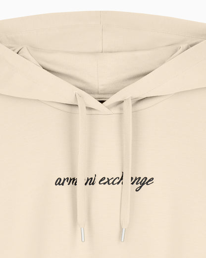 hooded sweatshirt in viscose stretch scuba