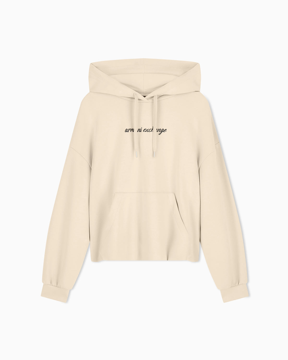 hooded sweatshirt in viscose stretch scuba