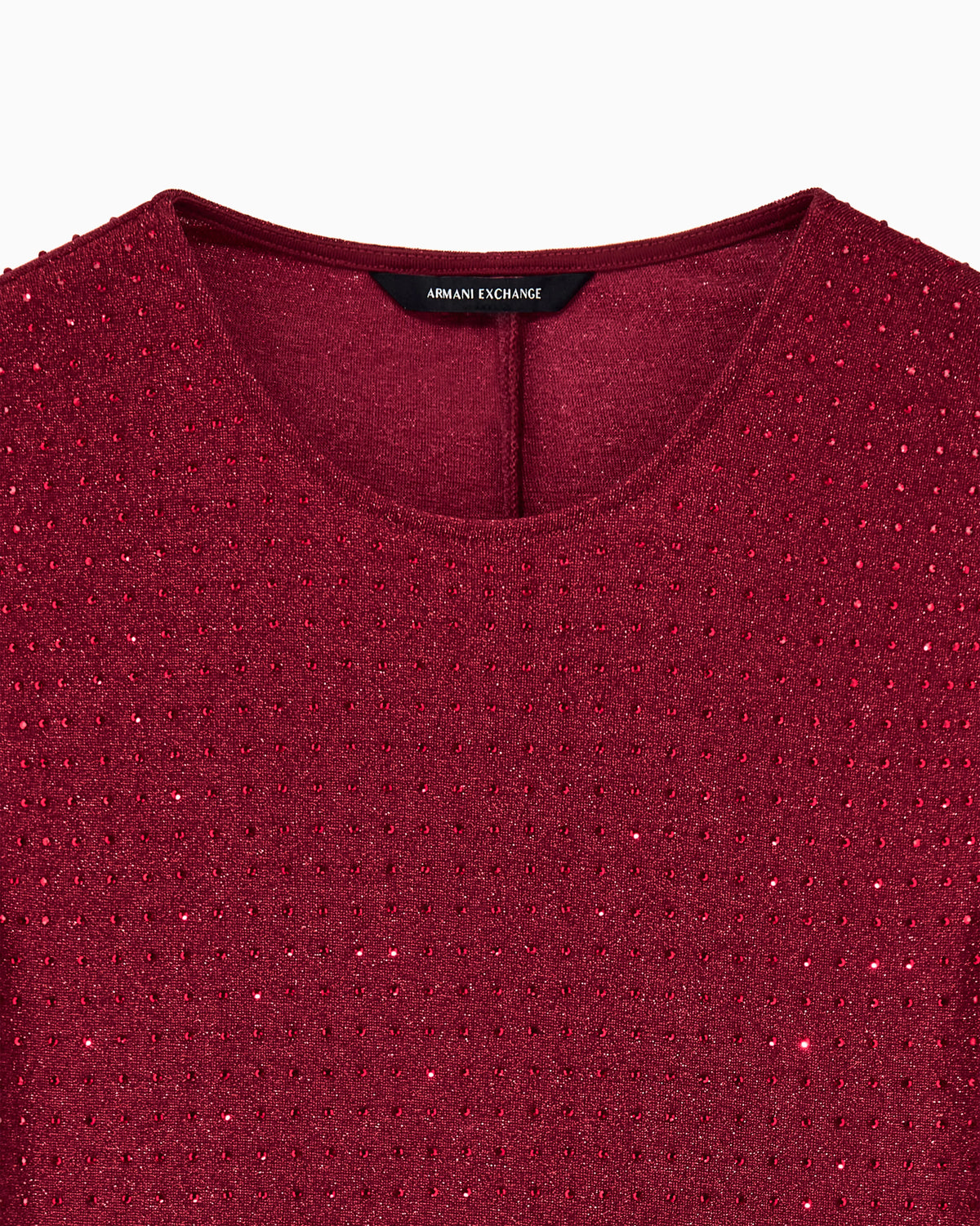 Slim fit dress in stretch jersey with strass