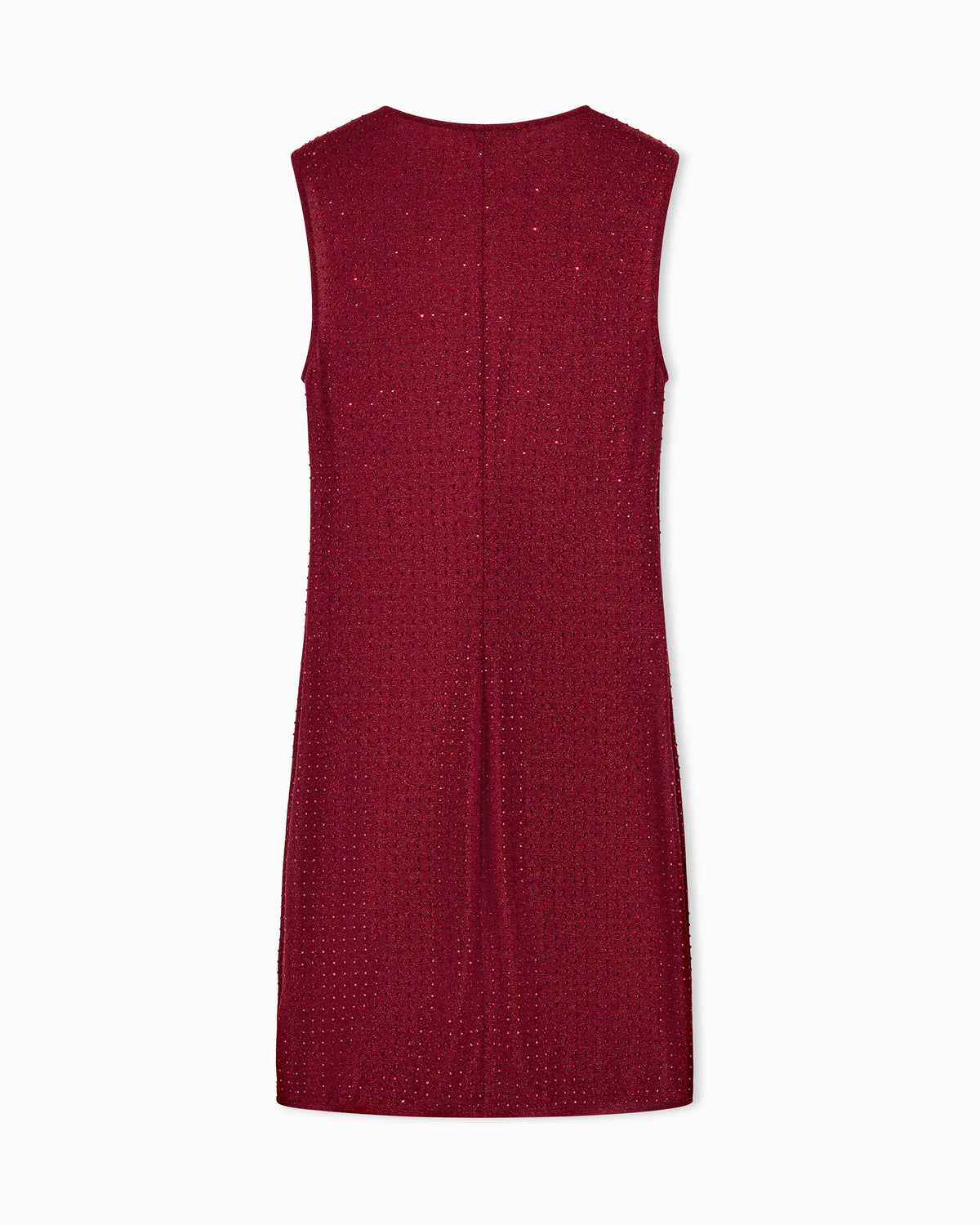 Slim fit dress in stretch jersey with strass