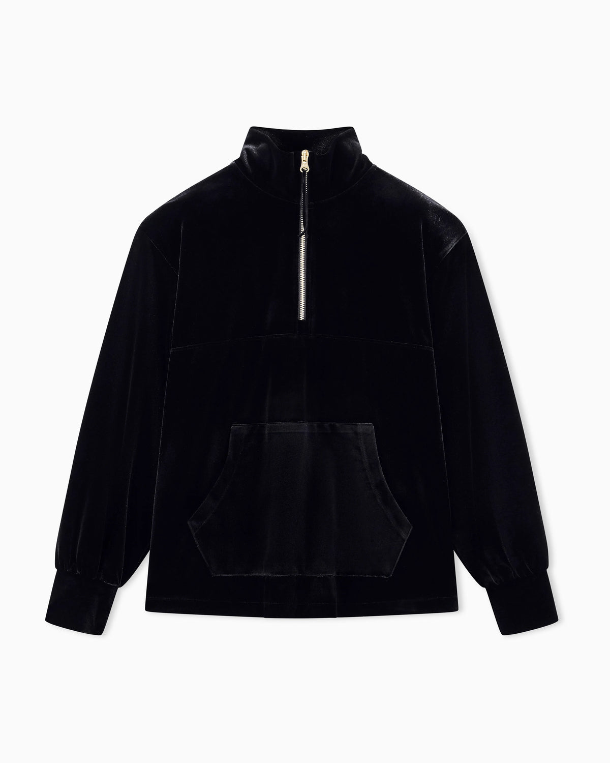 sweatshirt in stretch velvet