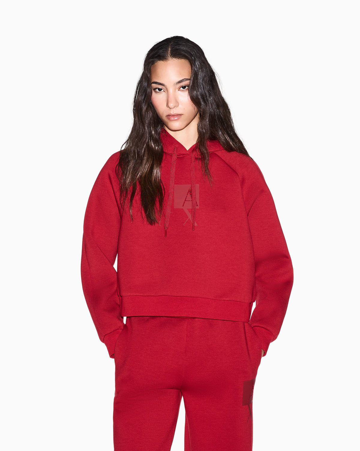 sweatshirt in stretch scuba