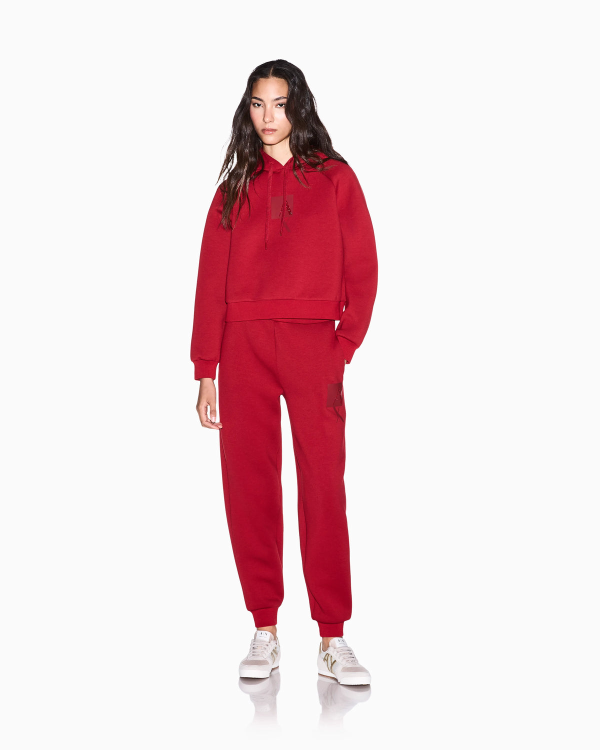 regular fit trousers viscose stretch scuba