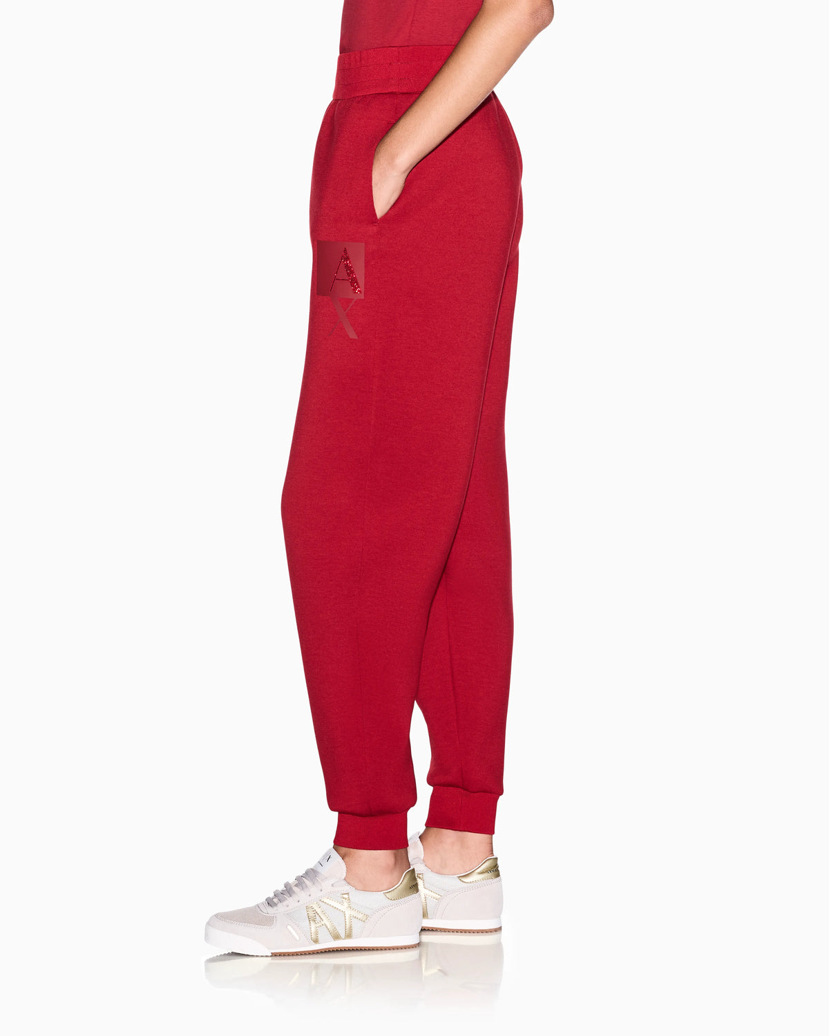 regular fit trousers viscose stretch scuba