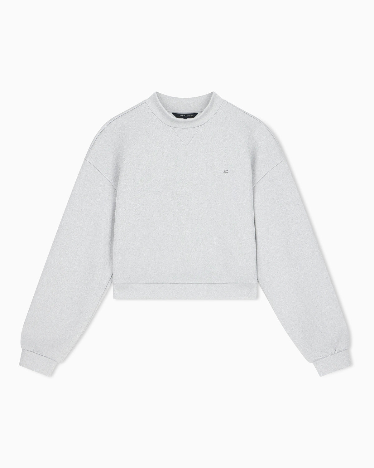 sweatshirt in shiny stretch interlock