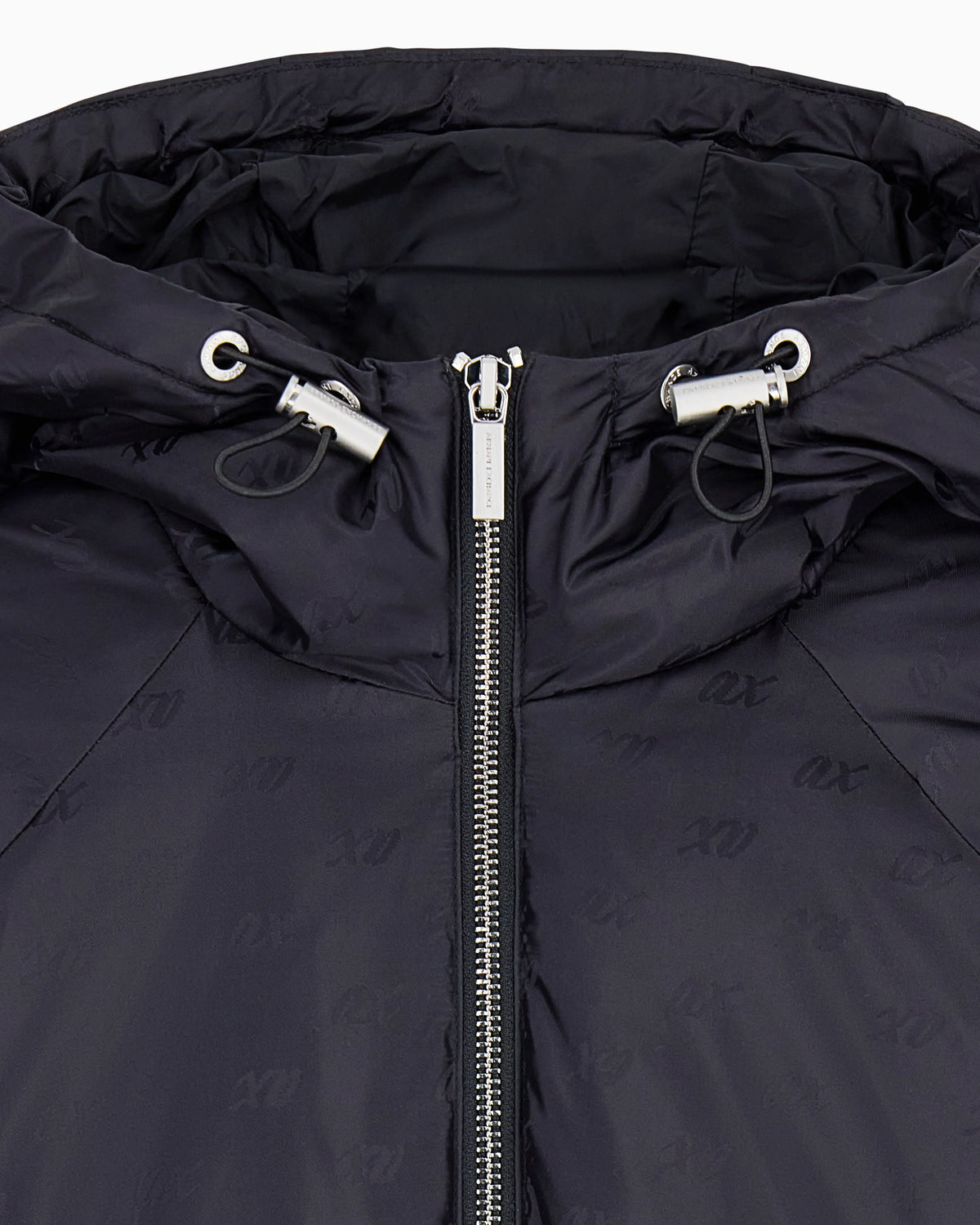 blouson jacket in recycled nylon jacquard