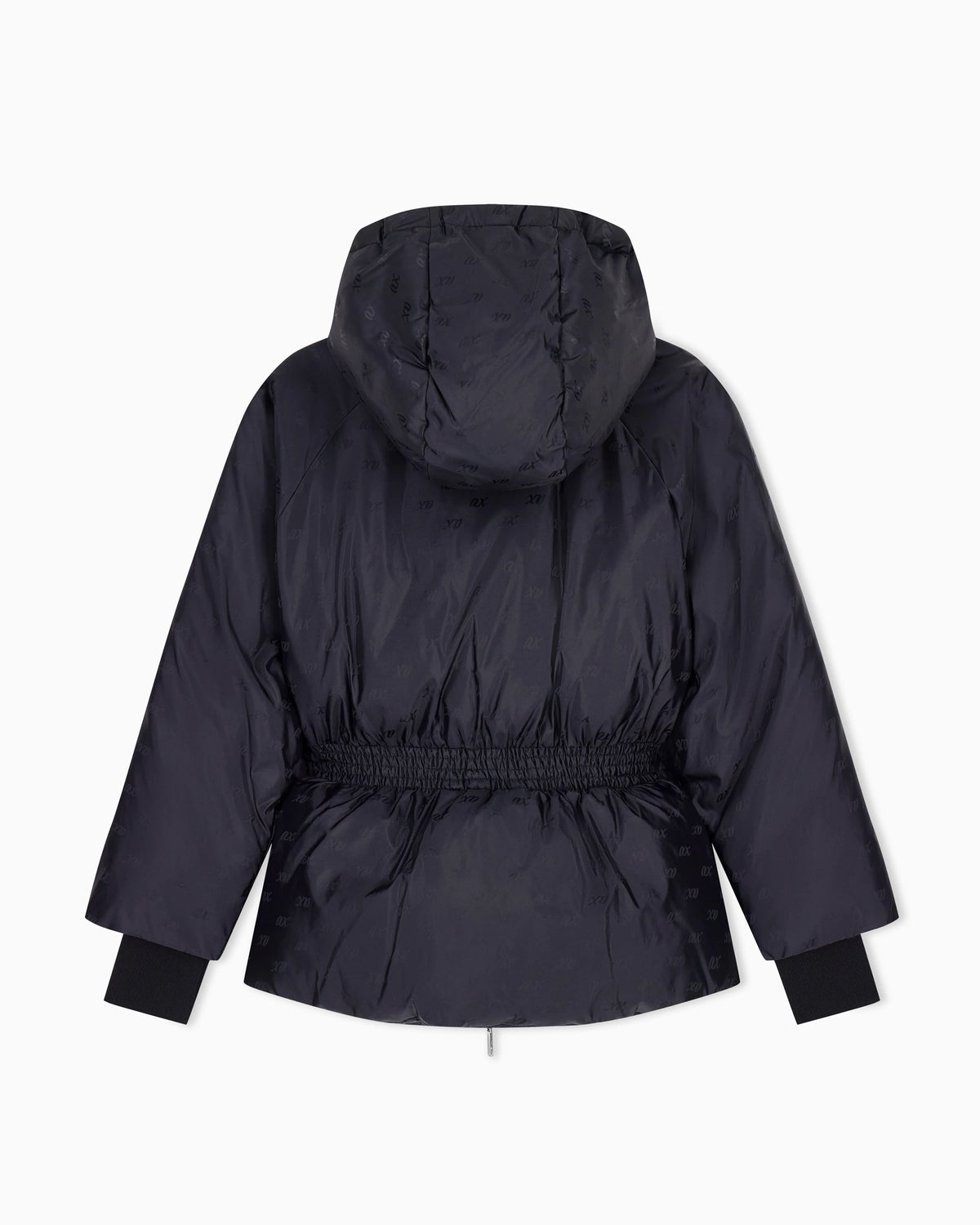 blouson jacket in recycled nylon jacquard