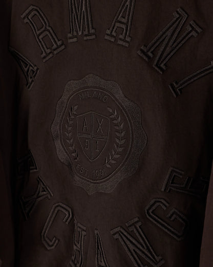 Oversized blouson jacket in nylon twill