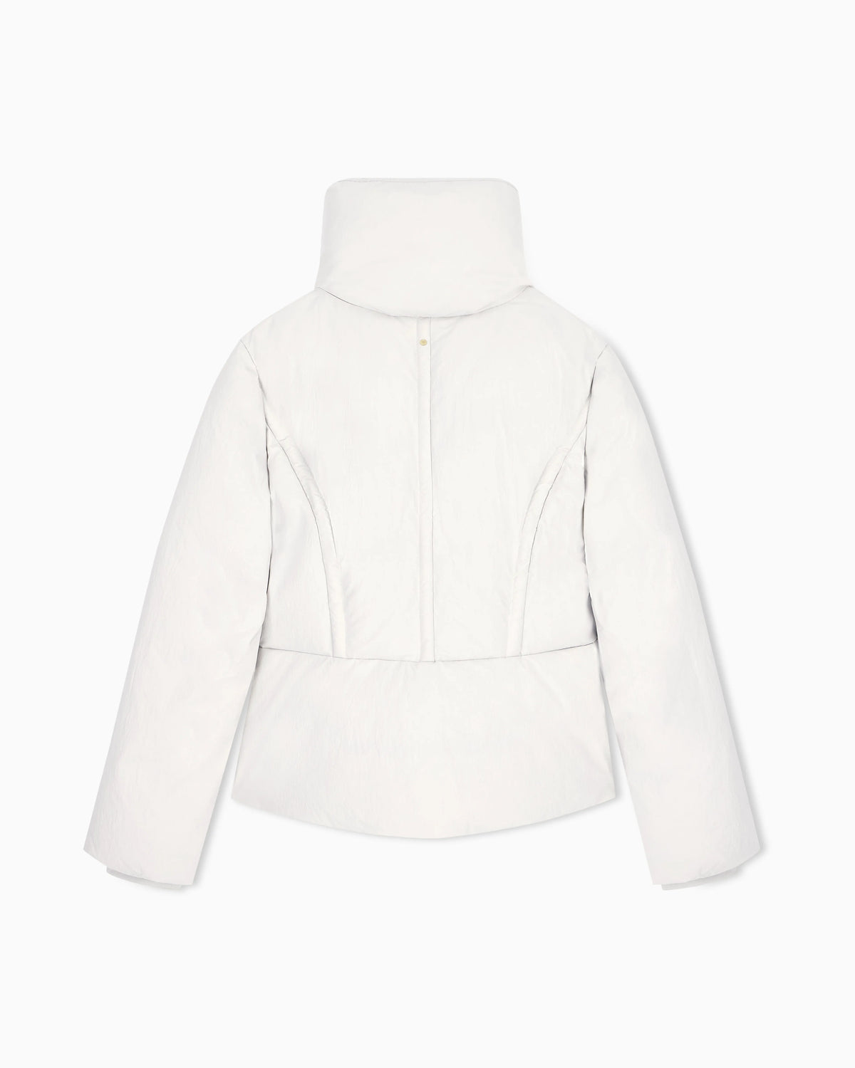 down jacket in crinkle nylon