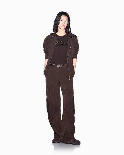 Regular fit blouson jacket in crinkle nylon