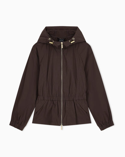 Regular fit blouson jacket in crinkle nylon