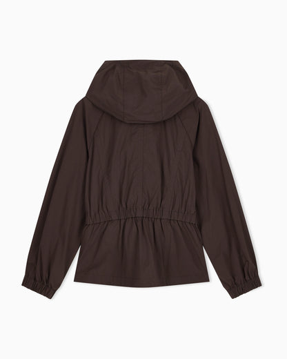 Regular fit blouson jacket in crinkle nylon