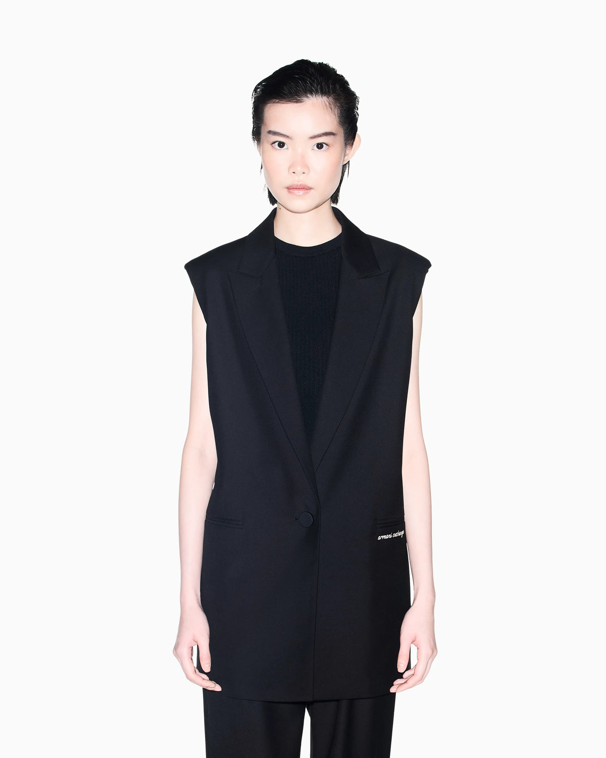 regular fit Waistcoat fabric blend