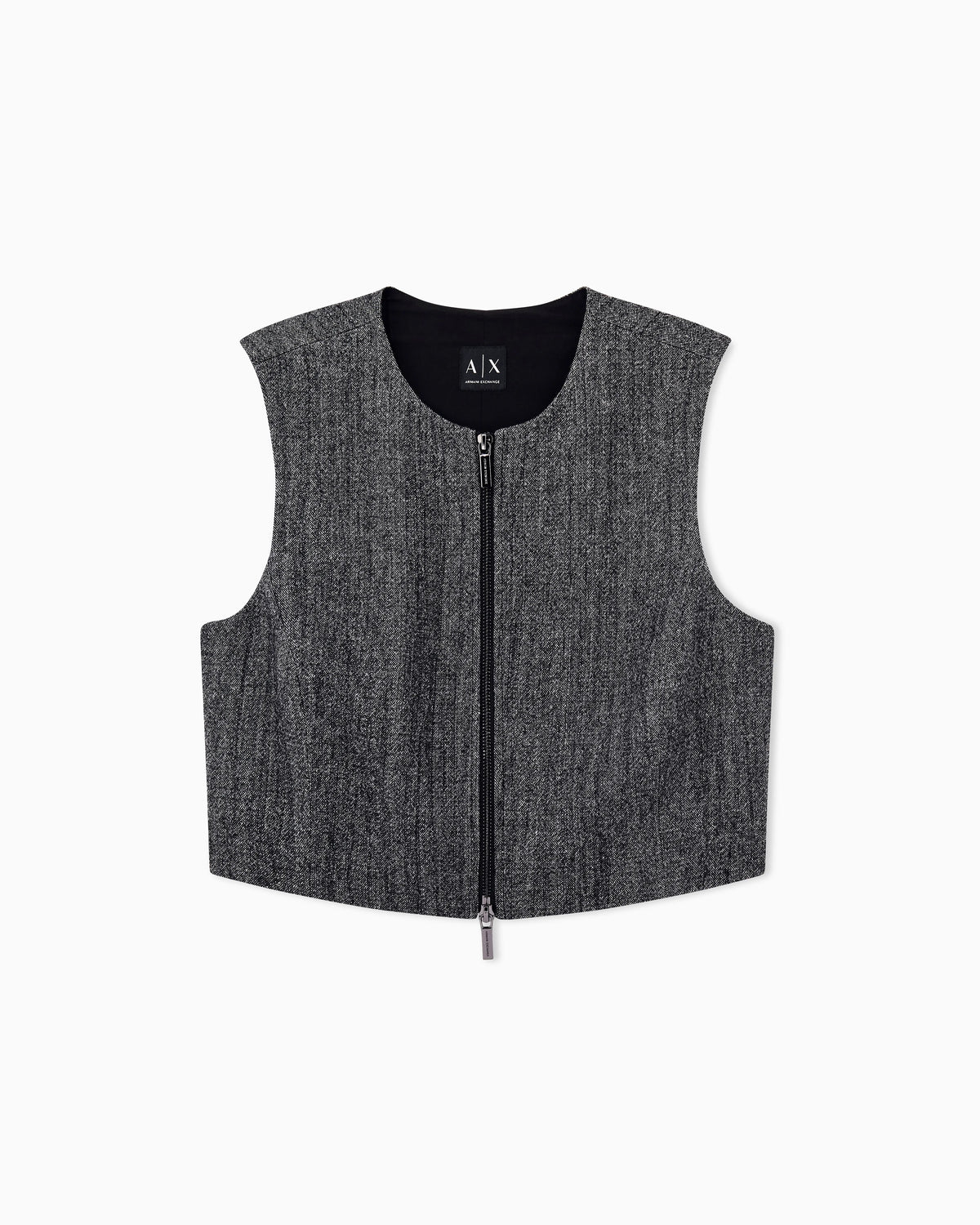 Waistcoat in stretch viscose and virgin wool
