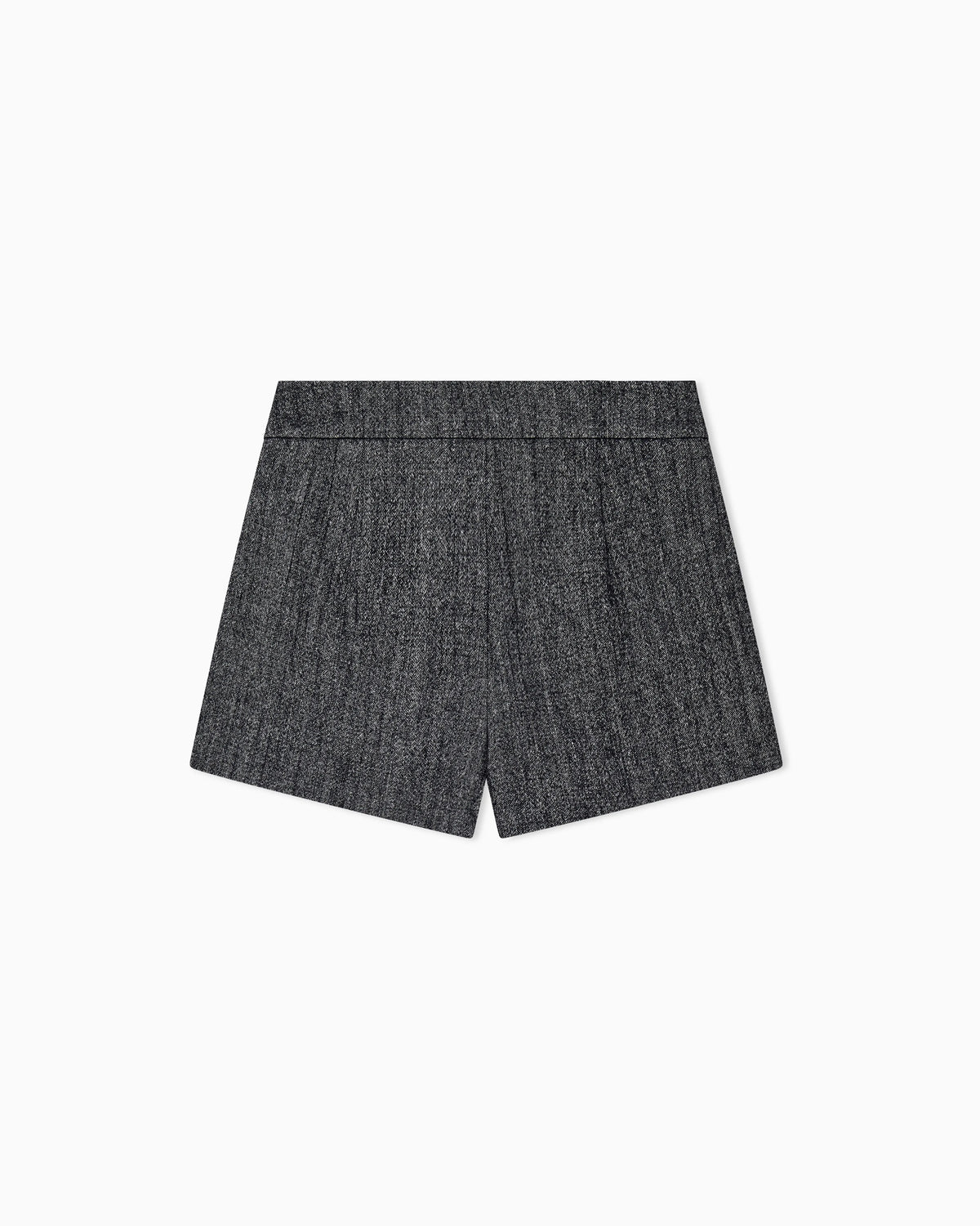 Slim fit shorts in stretch viscose and virgin wool