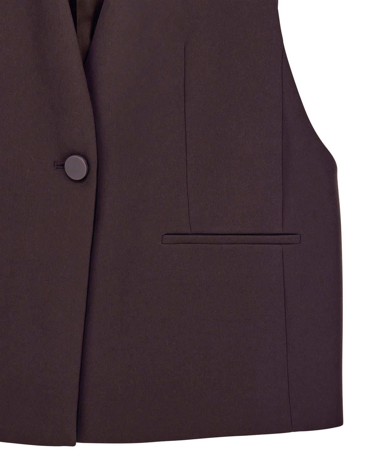 oversized Waistcoat in recycled crepe