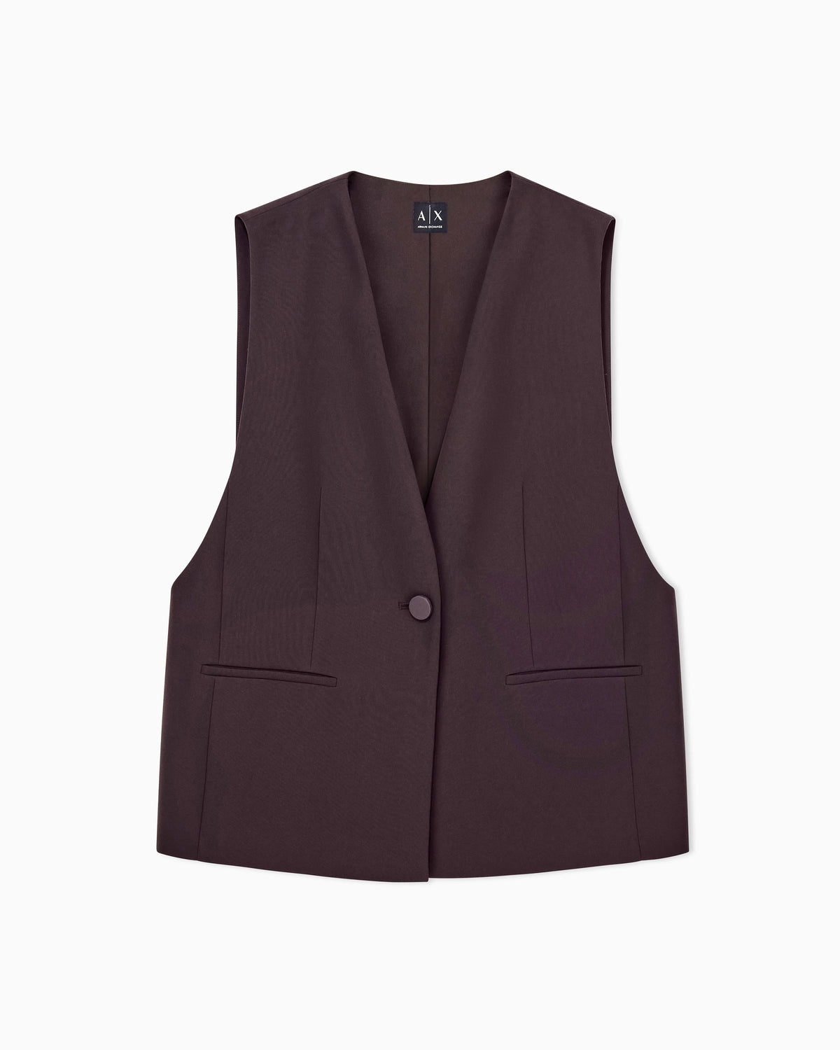 oversized Waistcoat in recycled crepe