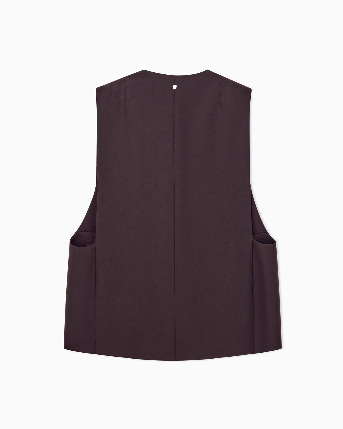 oversized Waistcoat in recycled crepe