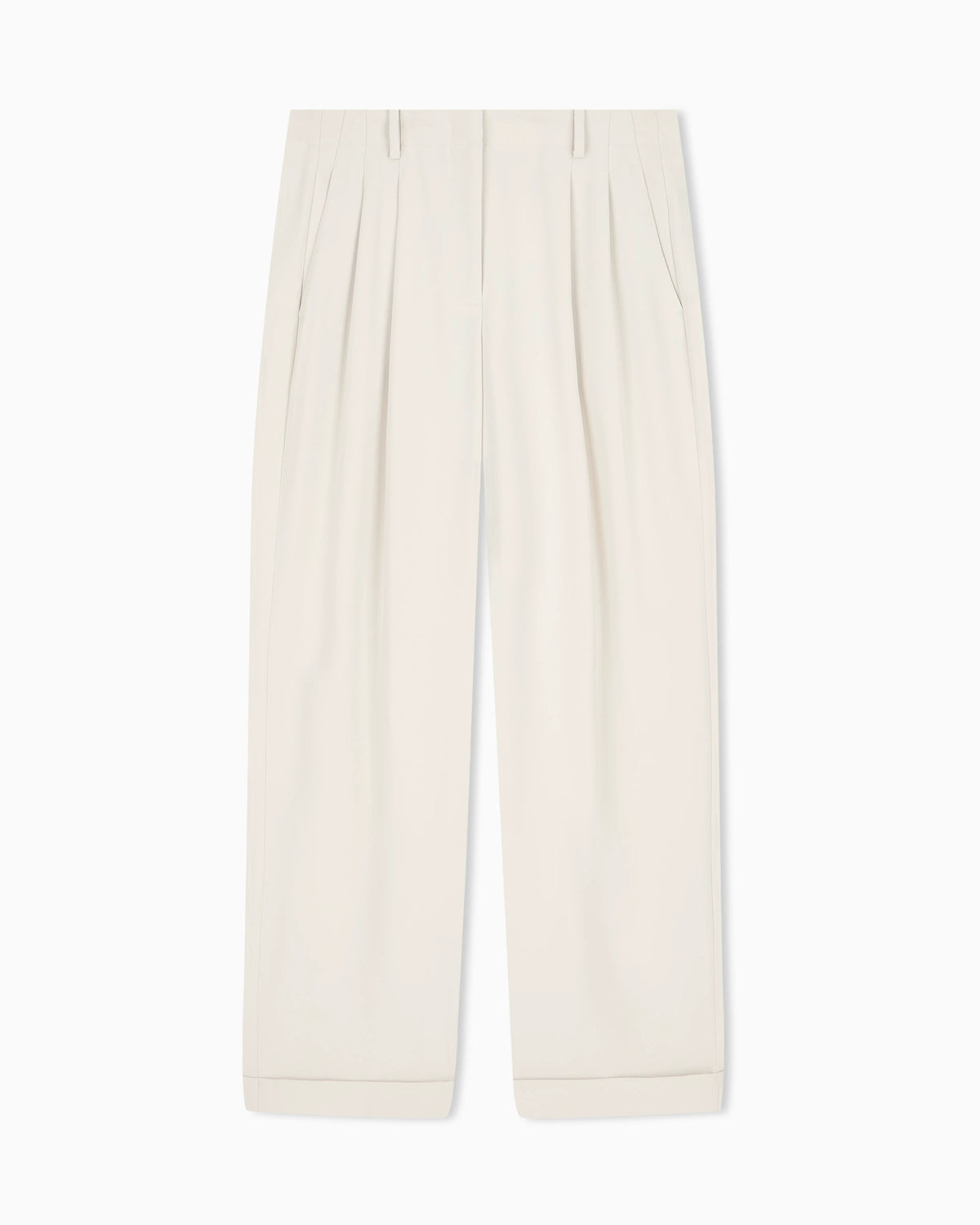 oversized Trouser in recycled crepe with belt