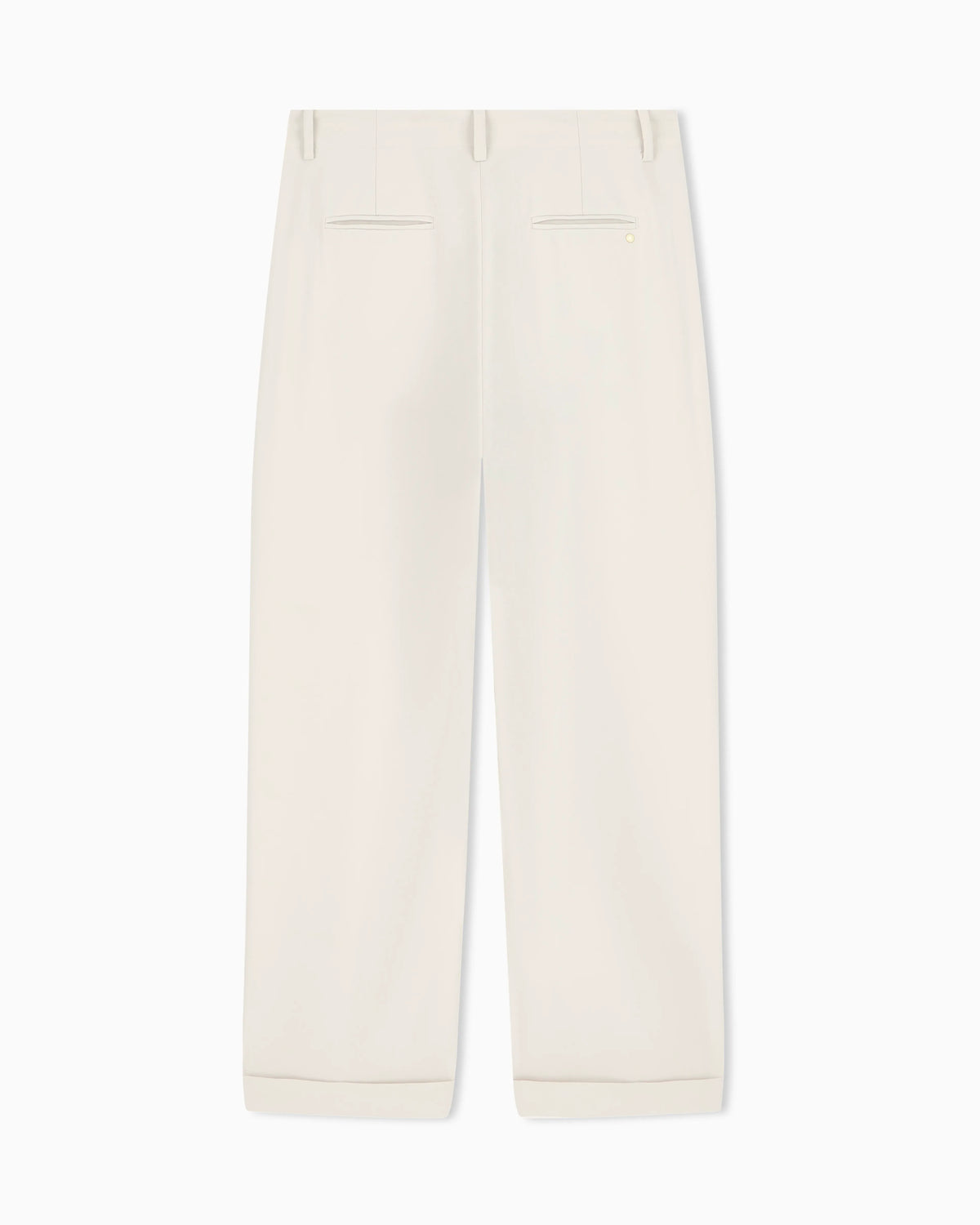 oversized Trouser in recycled crepe with belt