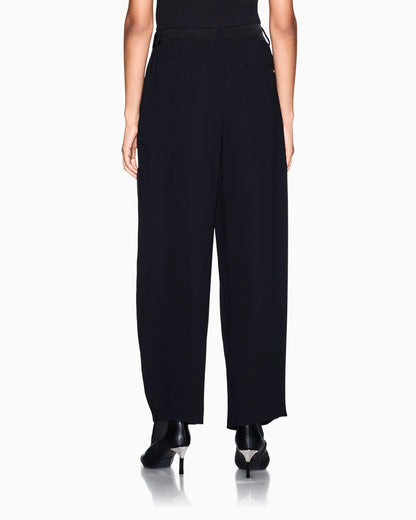Oversized trousers with viscose