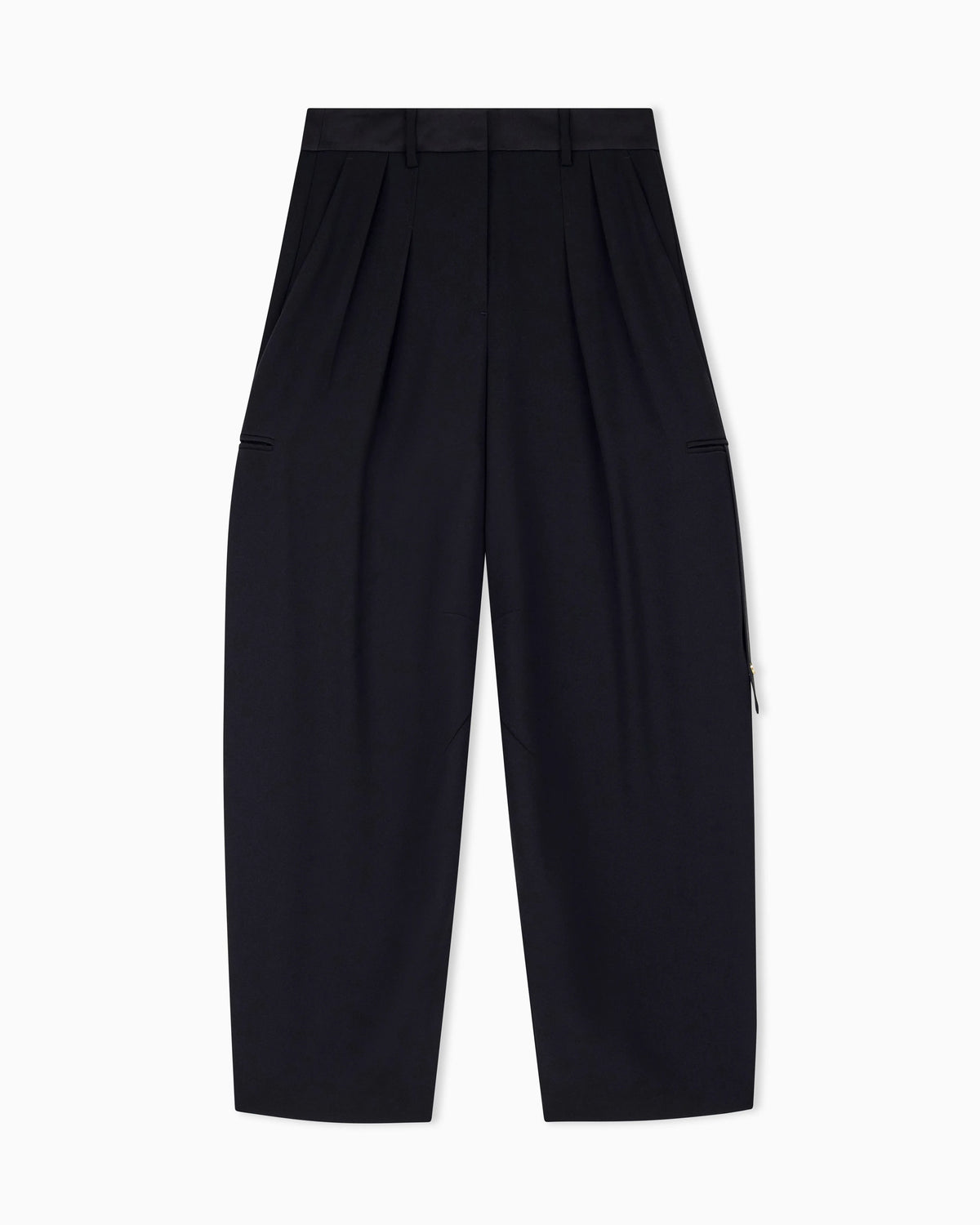 Oversized trousers with viscose