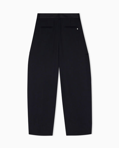 Oversized trousers with viscose