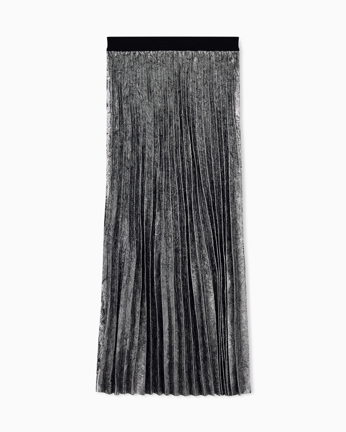 regular fit skirt in crinkle fabric