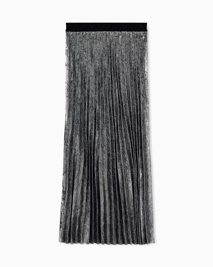 regular fit skirt in crinkle fabric
