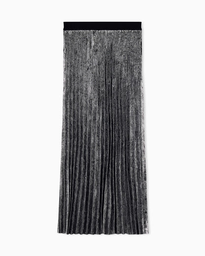 regular fit skirt in crinkle fabric
