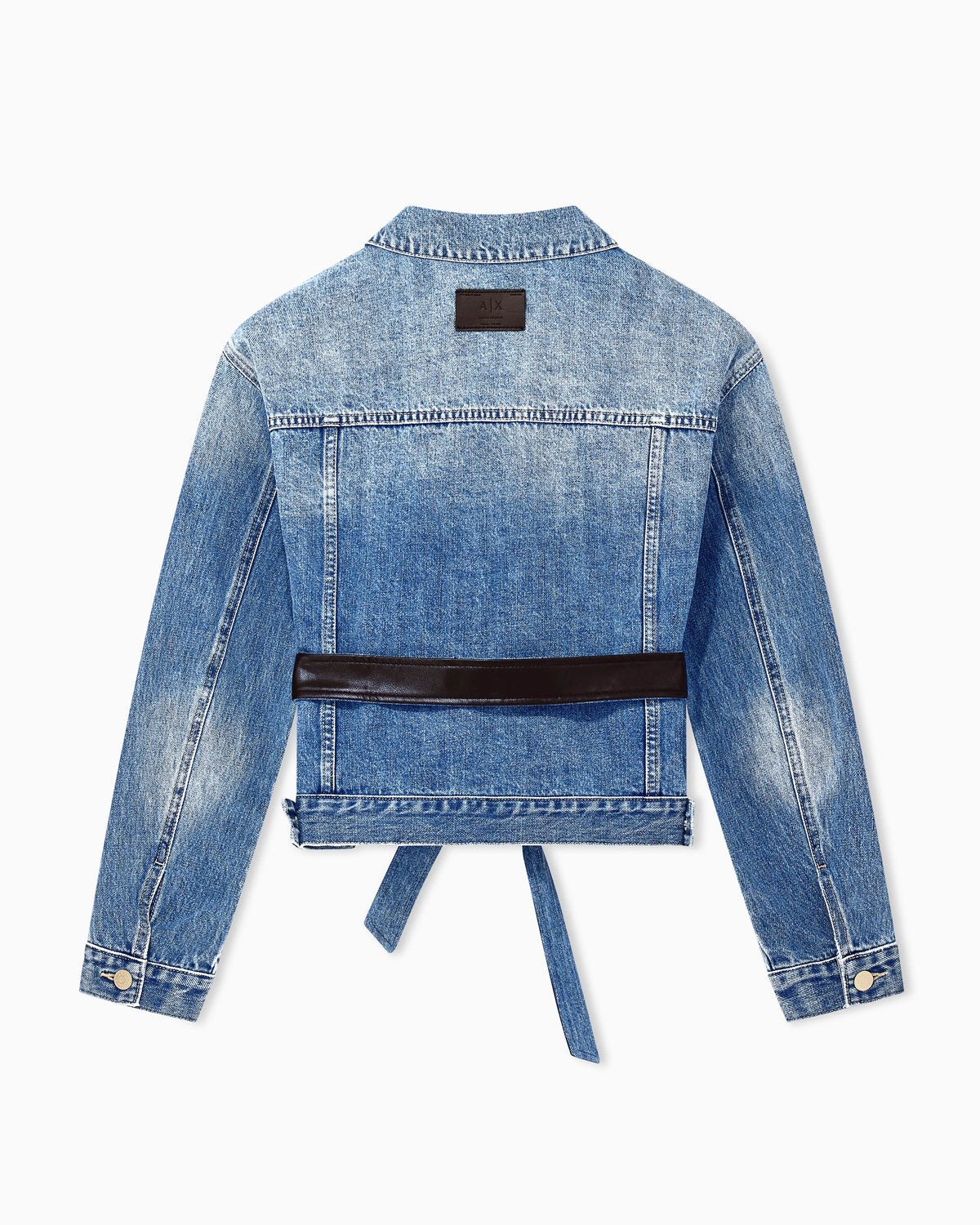 blouson jacket rigid cotton denim
