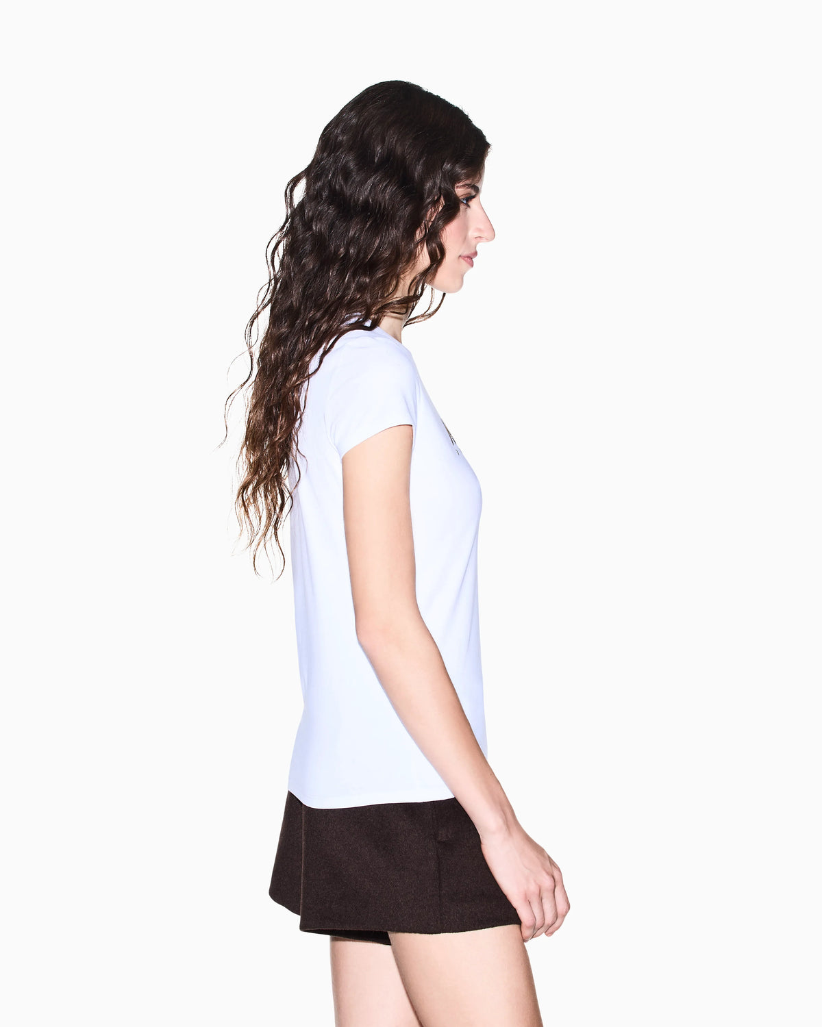 slim fit t-shirt in organic cotton stretch jersey