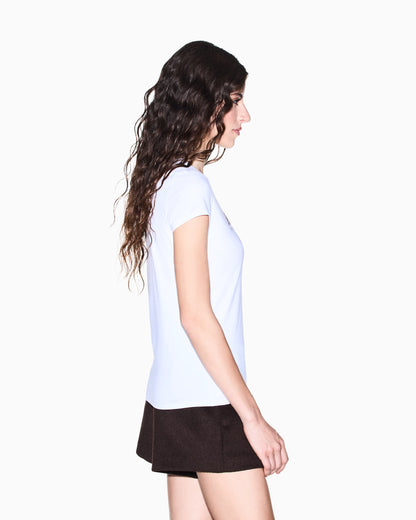 slim fit t-shirt in organic cotton stretch jersey