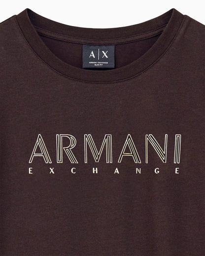 slim fit t-shirt in organic cotton stretch jersey