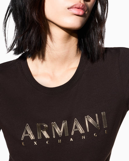 slim fit t-shirt in organic cotton stretch jersey
