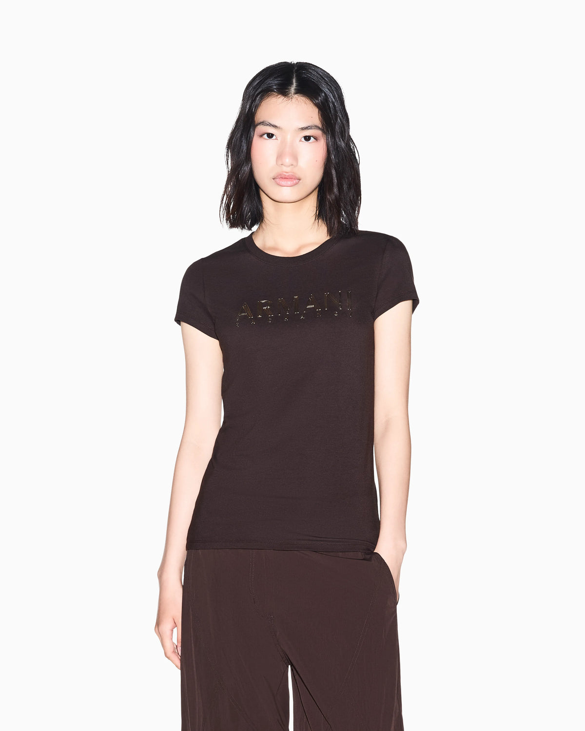 slim fit t-shirt in organic cotton stretch jersey
