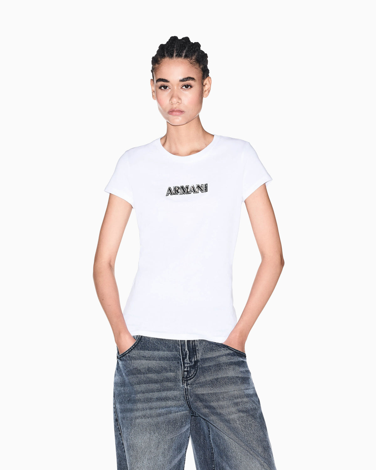 slim fit t-shirt in cotton jersey