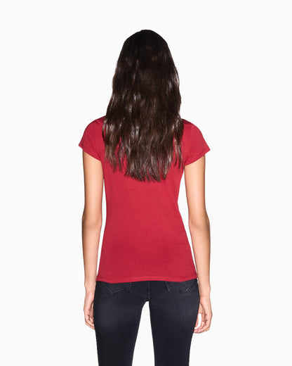 slim fit t-shirt in cotton jersey