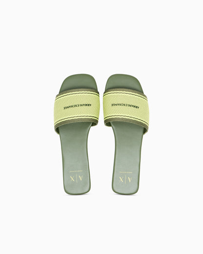 Flat Jacquard Fabric Sandals