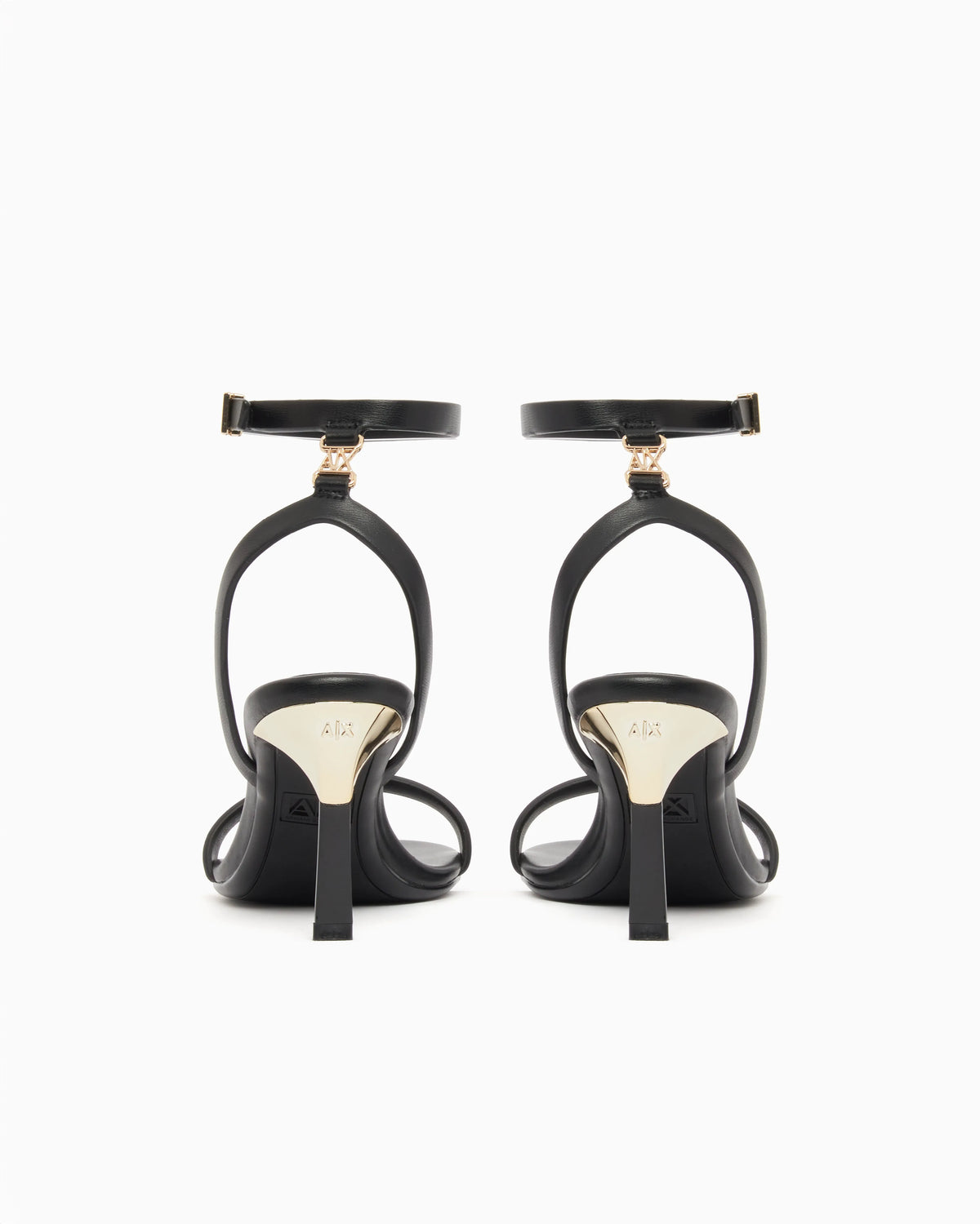 Open toe high heel with ankle strap