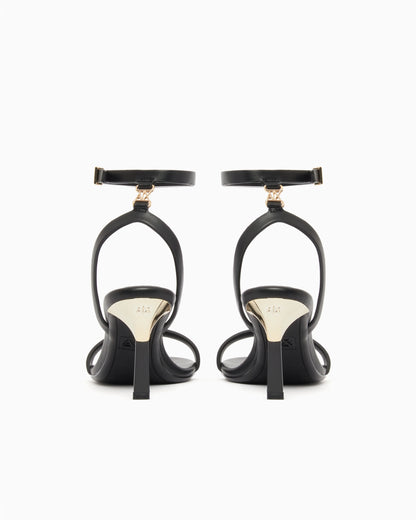 Open toe high heel with ankle strap
