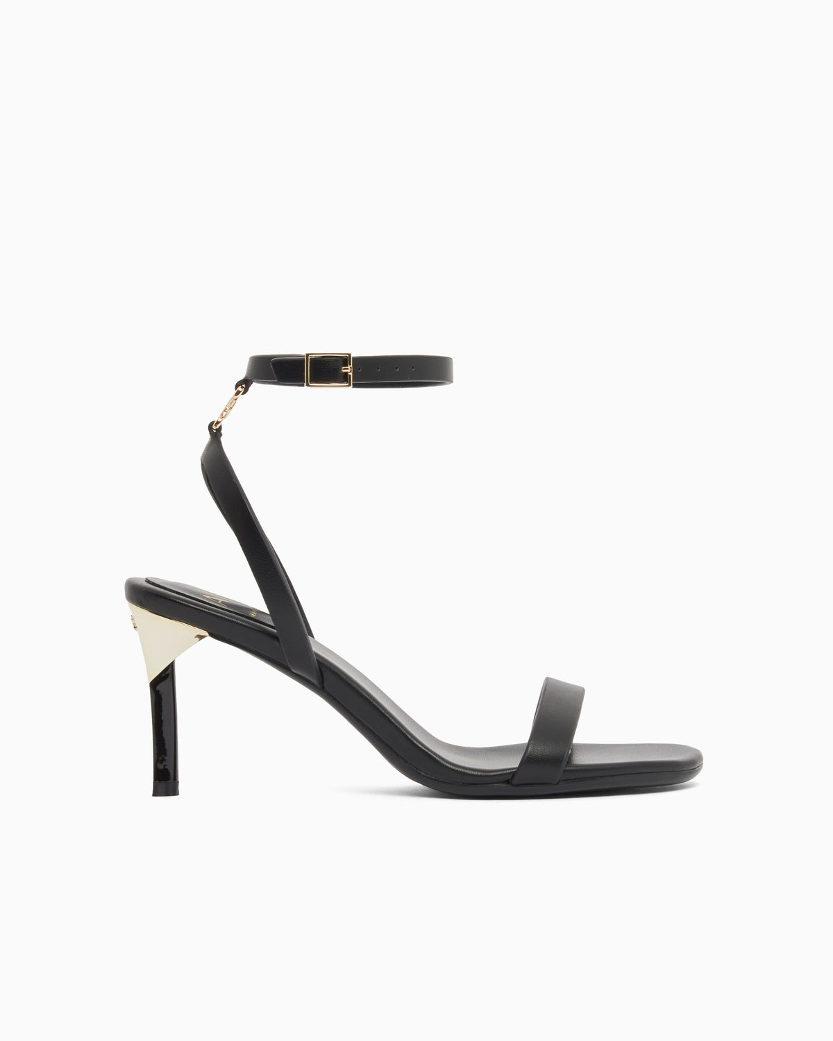 Open toe high heel with ankle strap
