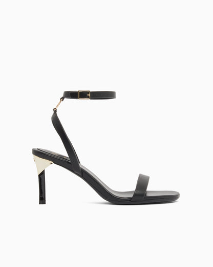 Open toe high heel with ankle strap