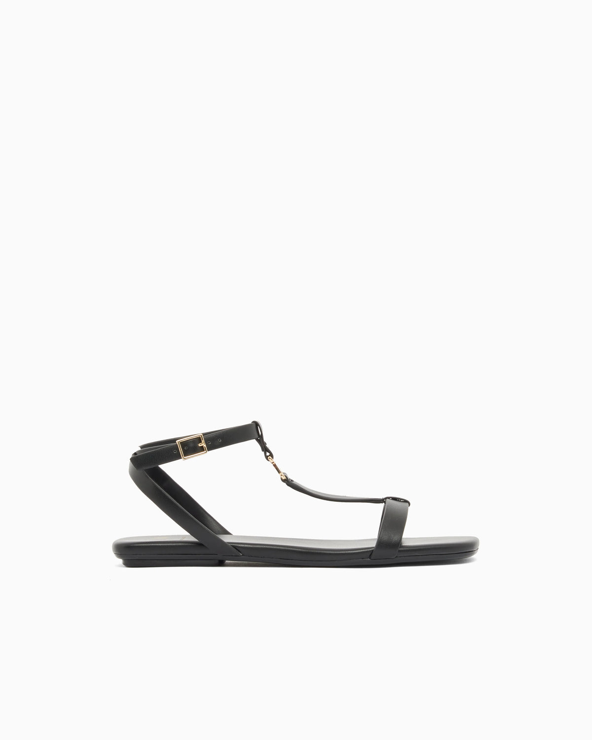 Faux leather sandals