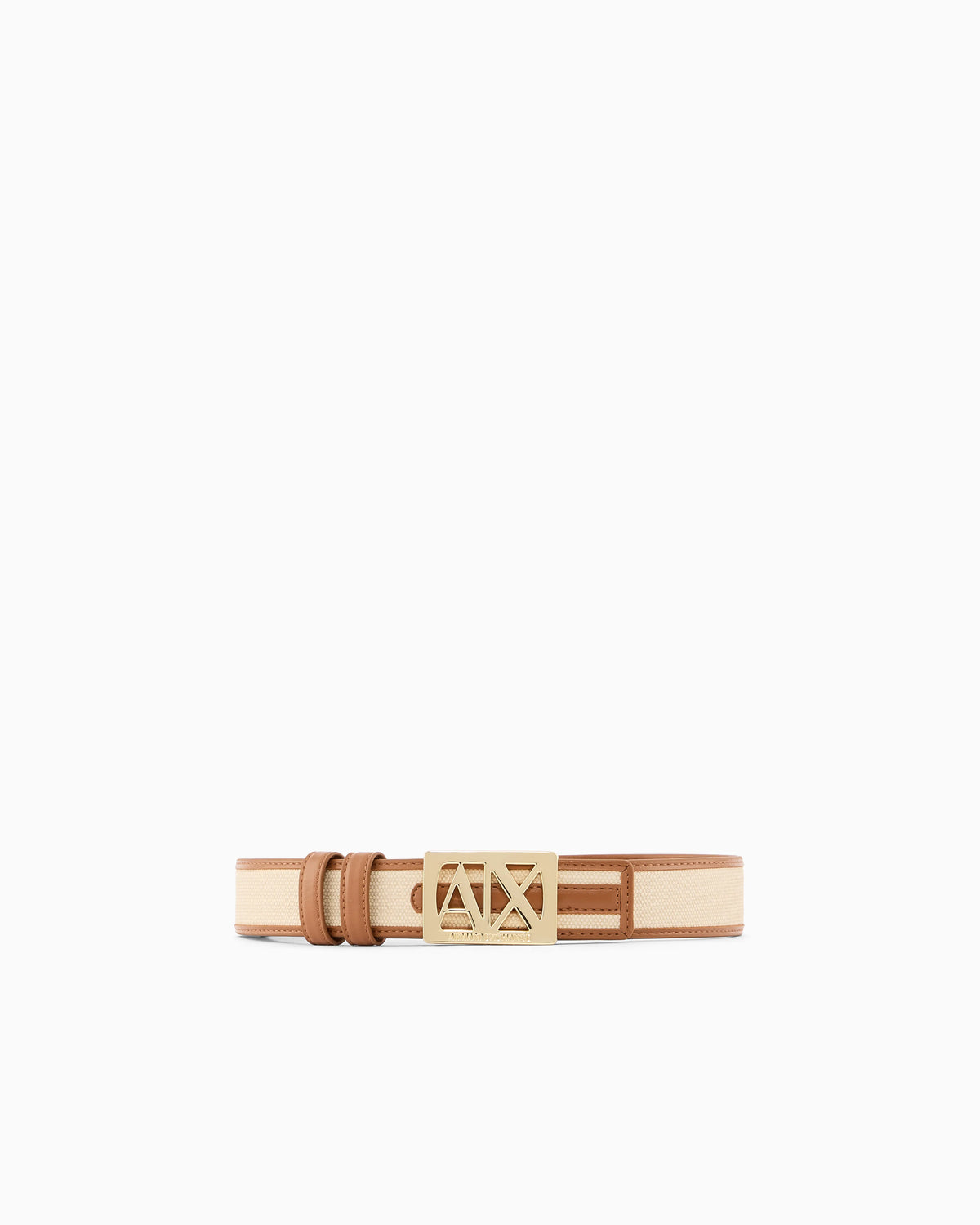 Smooth Leather Belt with Sculptural Buckle