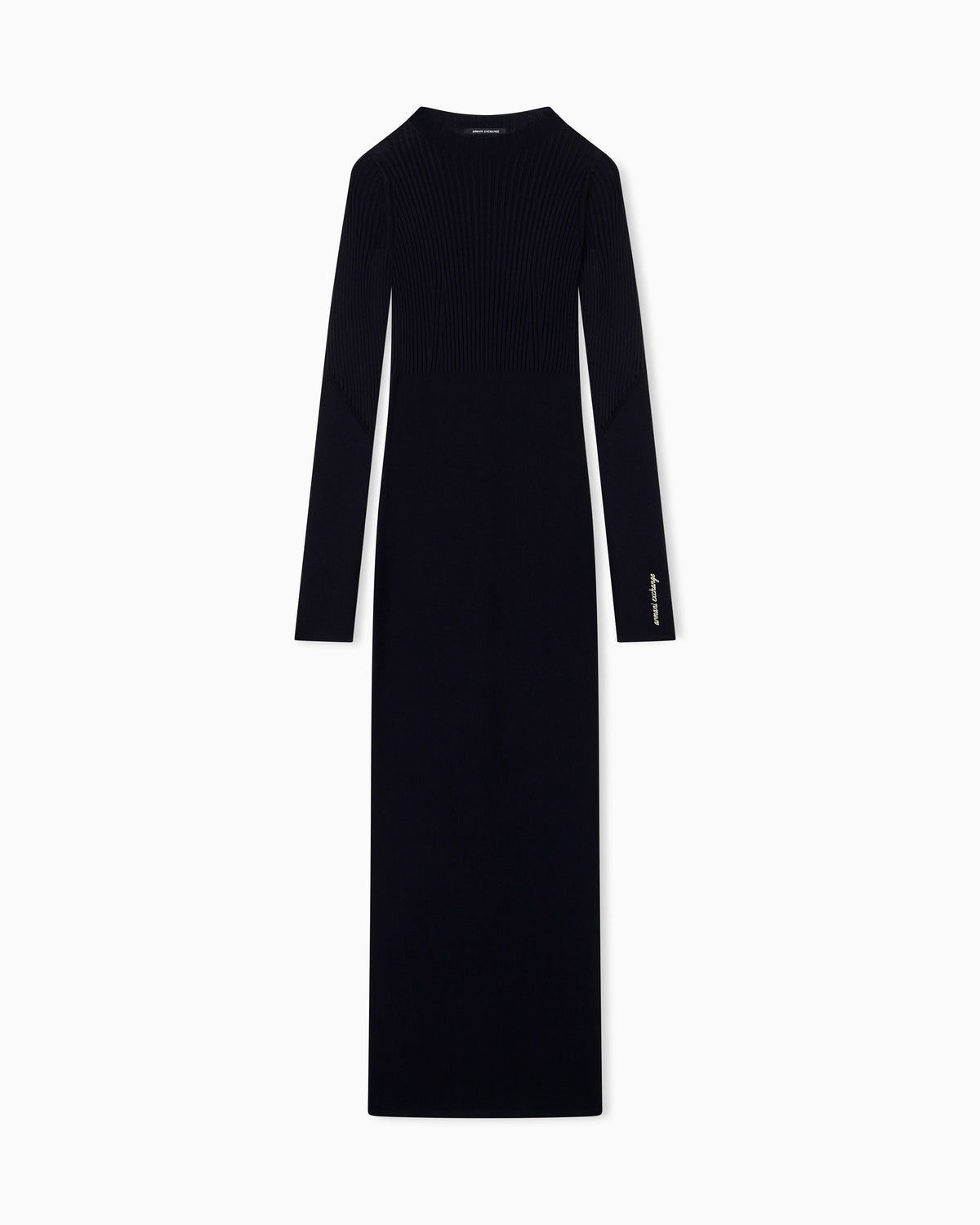 slim fit dress knitted in recycled viscose